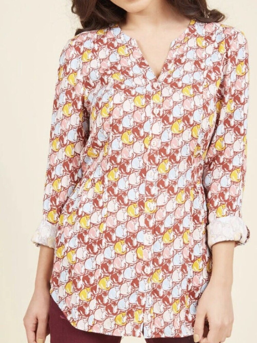 Modcloth | Trusty Travel Button-Up Top